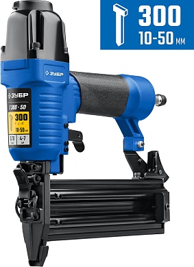 ЗУБР Т300-50, гвозди тип 300 (10-50 мм), Пневматический нейлер (гвоздезабиватель), Профессионал (31933)31933