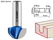 ЗУБР 25.4x16мм, радиус 12.7мм, фреза пазовая галтельная28751-25.4-16