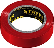 STAYER Protect-10 15 мм х 10 м красная не поддерживает горение, Изоляционная лента ПВХ, PROFESSIONAL (12291-R)12291-R