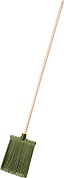 СИБИН плоская на деревянном черенке, 320х255мм, распушенная,гибкая, полипропилен, коническое резьбовое соединение, пластиковая метла (39224-1)39224-1