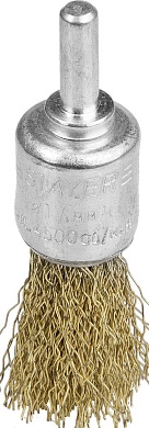 STAYER MAXClean 17 мм, витая латунированная стальная проволока, 0.3 мм, Щетка кистевая (35113-17)35113-17