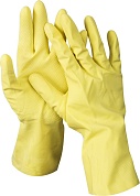 DEXX р.XL, хозяйственно-бытовые, с х/б напылением рифлёные, латексные перчатки (11201-XL)11201-XL