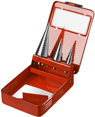 Набор сверл ступенчатых, 3 шт., 4-30мм, ЗУБР29665-4-30-H3