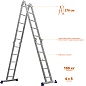 СИБИН ЛТ-45, 4x5 ступени, алюминиевая, четырехсекционная лестница-трансформер (38853)