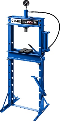 ЗУБР ПГН-20, 20т, Гидравлический пресс с гидронасосом и манометром, Профессионал (43072-20)43072-20