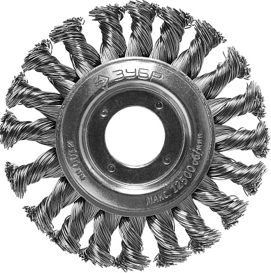 ЗУБР 100 мм, стальная проволоки 0.5 мм, Щетка дисковая, Профессионал (35190-100)35190-100_z02
