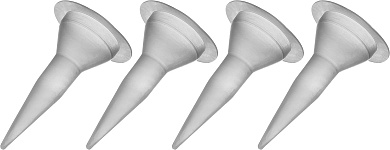 STAYER 4шт., Запасные сопла для закрытых пистолетов для герметика, PROFESSIONAL (0673-S4)0673-S4_z01