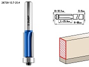 ЗУБР 12.7x25.4мм, хвостовик 8мм, фреза кромочная с нижним подшипником (3 лезвия)28728-12.7-25.4