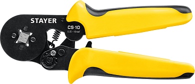 STAYER CS-10 0.25-10мм2 с квадратным профилем для втулочных наконечников, Мультидиапазонные пресс-клещи (44447)44447