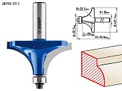 ЗУБР 57,1x29мм, радиус 22мм, фреза кромочная калевочная №128701-57.1