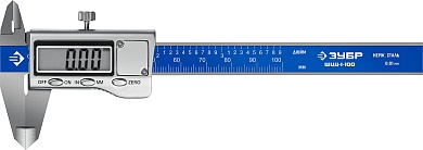 ЗУБР ШЦЦ-I-100-0,01 100 мм, Электронный штангенциркуль (34463-100)34463-100