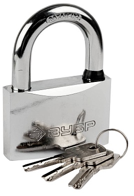 ЗУБР 70 мм, закаленная дужка, навесной замок (37227-70)37227-70