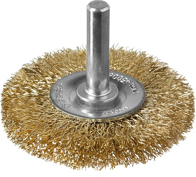 ЗУБР 50 мм, витая латунированная стальная проволока, 0.3 мм, Щетка дисковая, Профессионал (3520-050)3520-050_z02