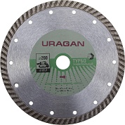 URAGAN ТУРБО 200 мм (22.2 мм, 10х2.6 мм), Алмазный диск (909-12131-200)909-12131-200