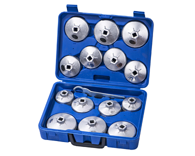 Съемники масляных фильтров алюминиевые (15 предметов) TA-A1012 AE&TTA-A1012