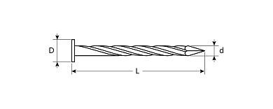 ЗУБР 90 х 3.4 мм, винтовые гвозди, цинк, 12 шт (4-305276-34-090)4-305276-34-090