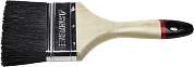 STAYER UNIVERSAL-EURO 100 мм, 4″ чёрная натуральная щетина, деревянная ручка, Плоская кисть (01022-100)01022-100