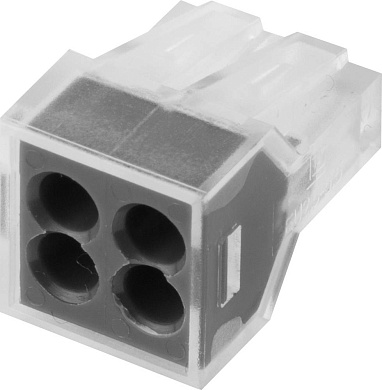 СВЕТОЗАР 400В 24А 0,75-2,5мм2 2шт 4-х Соединительнаяпроводная клемма (49170-4)49170-4