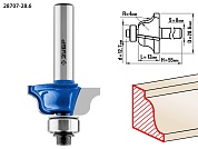 ЗУБР 28,6x12мм, радиус 4мм, фреза кромочная калевочная №628707-28.6