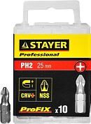 STAYER ProFix PH2 25 мм, 10 шт, Набор бит (26201-2-25-10)26201-2-25-10_z01