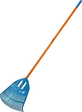 GRINDA PP-23 FIBER, 23 зубца 500 х 50 х 1680 мм, ударопрочный пластик, фиберглассовый черенок, грабли веерные пластиковые, PROLine (421815)421815