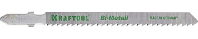 KRAFTOOL T101BF, EU-хвост., по дереву Bi-Met, шаг 2.5мм, 75мм, 2шт., Полотна для лобзика (159507-2,5)159507-2,5