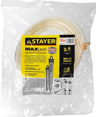 STAYER 10 м, Гидроуровень с измерительными колбами (3486-06-10)3486-06-10