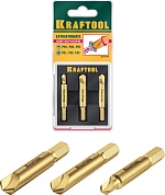 KRAFTOOL 3 шт, Набор экстракторов поврежденного крепежа (26770-H3)26770-H3