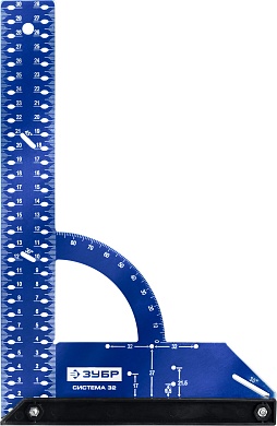 ЗУБР Система-32, разметочный мебельный угольник (34398-30)34398-30