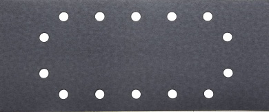 Лист шлиф. универсал. URAGAN с покрытием стеарата цинка, 14 отверстий по кругу, для ПШМ, P320, 115х280мм, 50шт907-23104-320-50