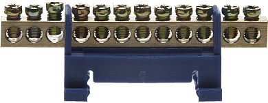 Шина СВЕТОЗАР нулевая на изоляторе типа ″Стойка″макс. ток 100А, 5,2мм, 12 полюсов49806-12 Шина СВЕТОЗАР нулевая на изоляторе типа ″Стойка″макс. ток 100А, 5,2мм, 12 полюсов49806-12