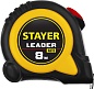 STAYER Leader 8м х 25мм, Рулетка с автостопом (3402-08-25)