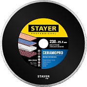 STAYER CERAMO-25 d 230 мм (25.4 мм, 5х2.4 мм), алмазный диск, PROFESSIONAL (3665-230)3665-230_z02