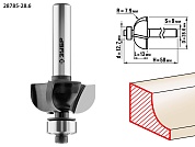 ЗУБР 28,6x13мм, радиус 7.9мм, фреза кромочная калевочная №228785-28.6