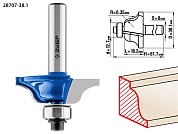 ЗУБР 38.1x18мм, радиус 6.3мм, фреза кромочная калевочная №628707-38.1