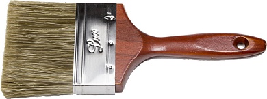 STAYER LASUR-LUX 100 мм, 4″ смешанная щетина, деревянная ручка, Плоская кисть (01051-100)01051-100