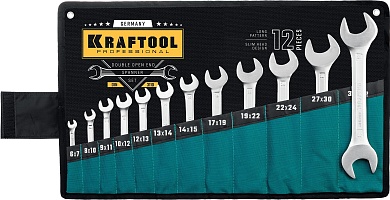 KRAFTOOL 12 шт, 6 - 32 мм, Набор рожковых гаечных ключей (27033-H12)27033-H12_z01