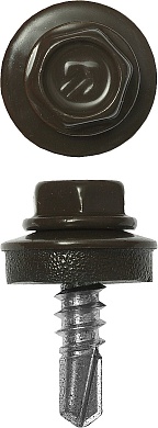 ЗУБР СКМ 8028 25 х 5.5 мм, зем.-коричн., кровельный саморез, 420 шт (4-300315-55-025-8028)4-300315-55-025-8028