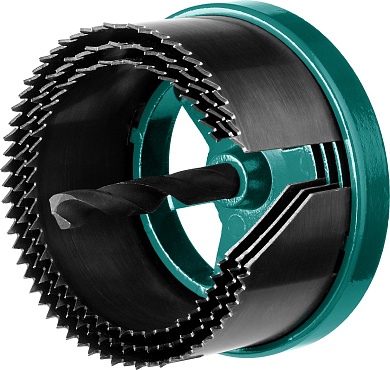 KRAFTOOL 3шт(60-74/32мм), кольцевая пила по дереву, сегментная, наборная: 60-67-74x32 мм29582-H3-32