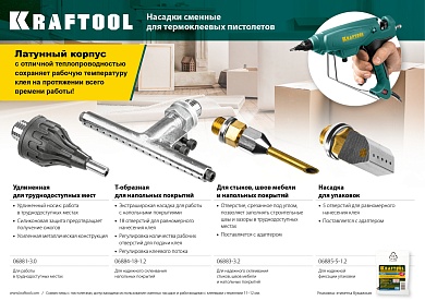 KRAFTOOL 3,2мм, Насадка сменная для термоклеевых пистолетов (06883-3.2)06883-3.2