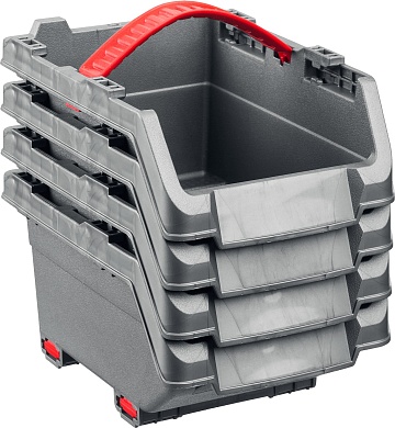 KETER Clickbin, 4 шт, 0.45 л, Набор лотков для хранения (38065-K4)38065-K4