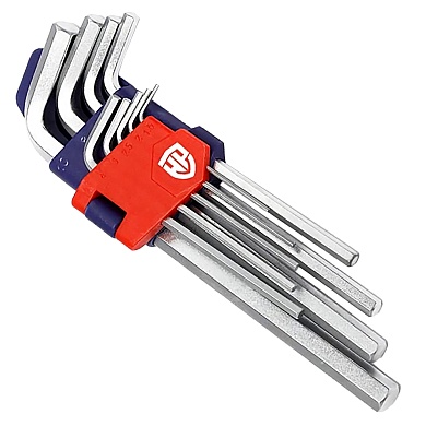 Ключи 6-гранные 9шт в держателе WP222004 WORKPROWP222004