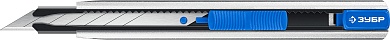 ЗУБР ПРО-9А, 9 мм, Металлический нож с автостопом, Профессионал (09152)09152
