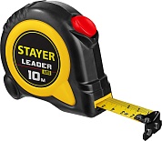 STAYER Leader 10м х 25мм, Рулетка с автостопом (3402-10-25)3402-10-25