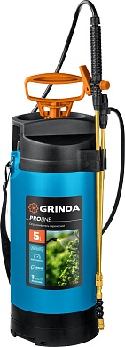 GRINDA PT-5, 5 л, с широкой горловиной, упоры для ног, переносной опрыскиватель, PROLine (8-425155)8-425155_z02