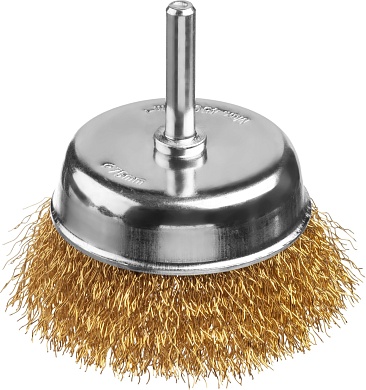 MIRAX 75 мм, витая латунированная стальная проволока, 0.3 мм, Щетка дисковая (35147-075)35147-075