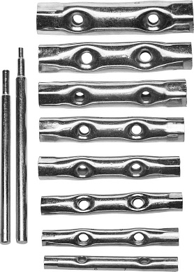 DEXX 10 предметов, 6-22 мм, Набор трубчатых ключей (27192-H10)27192-H10