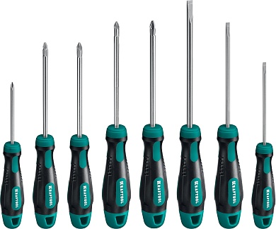 KRAFTOOL Х-Drive-8 8 шт, Набор отверток (250081-H8)250081-H8