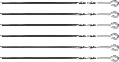 GRINDA Barbecue 450 мм, 6 шт. в чехле, набор угловых шампуров (427750)427750
