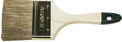 STAYER LASUR 100 мм, 4″ смешанная щетина, деревянная ручка, Плоская кисть, STANDARD (01031-100)01031-100